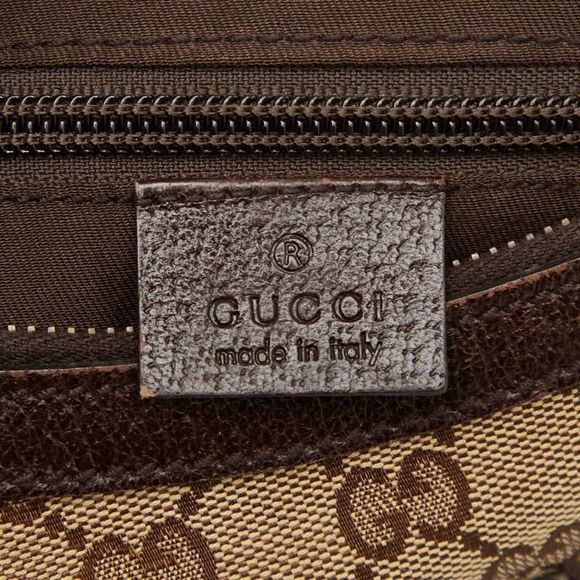 Gucci GG Campus Crossbody Shoulder Bag 181092 Brown Canvas Leather Women's Gucci - Picture 8 of 9